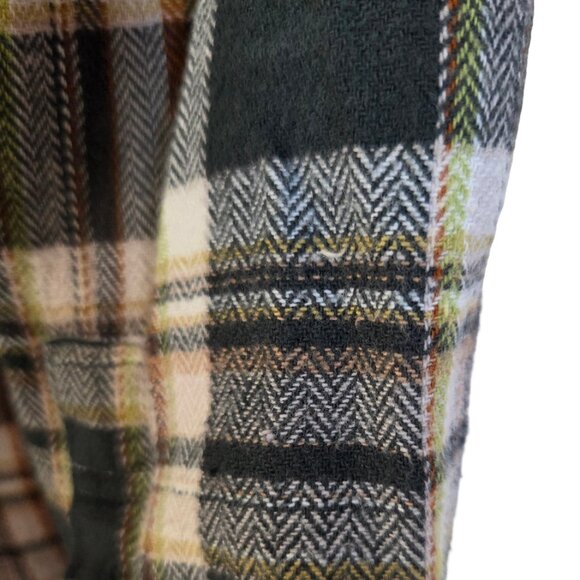 Eddie Bauer Men M Plaid Flannel Shirt Button Down Long Sleeve Cabincore Cottage - Picture 11 of 11